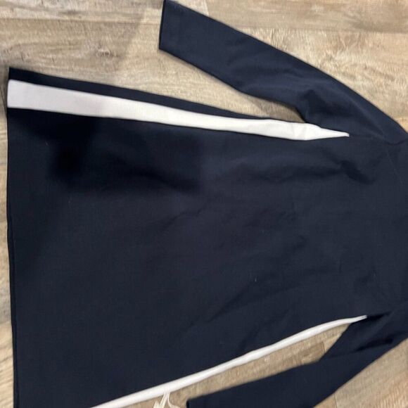 NWT Michael Kors side tuxedo stripe long sleeve dress size M - Picture 3 of 10